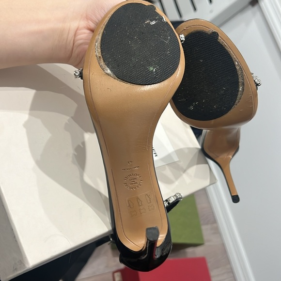 ALEXANDER VAUTHIER CARLA SANDAL VERNICE NERO - Picture 2 of 7